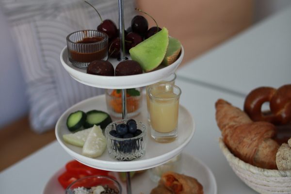frühstück Etagere